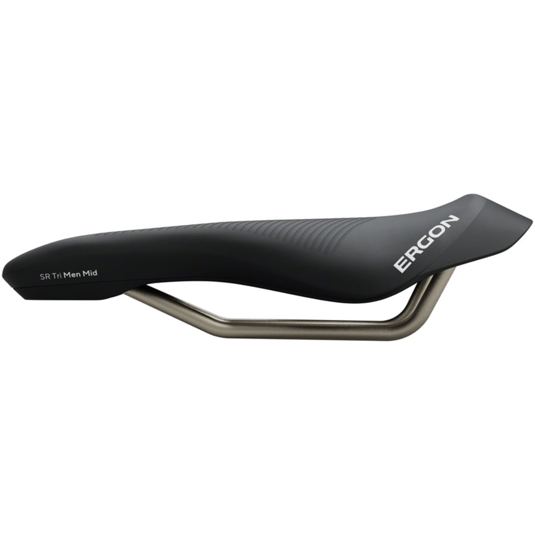 Ergon SR Tri Men's Mid Saddle Black | The Bikesmiths