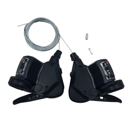 microSHIFT Mezzo Thumb-Tap Shifter Set 3x8 TS38-8 Bulk Packaged