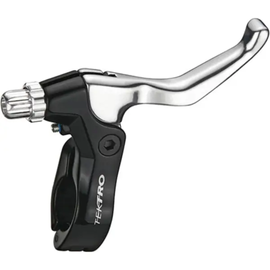 Tektro 275A UBrake RH Lever with Hinged Clamp, Silver/Black