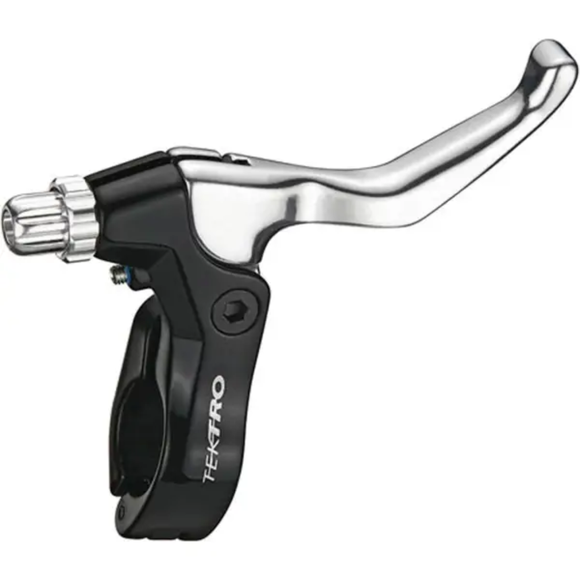 Tektro 275A UBrake RH Lever with Hinged Clamp, Silver/Black