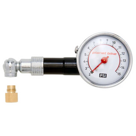 Planet Bike 1027 Fat Max-15 Low Pressure Gauge 2-15psi