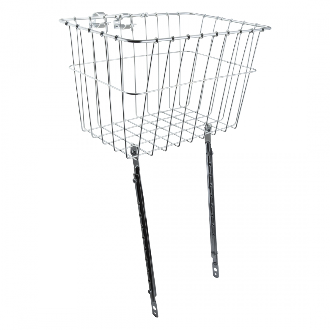 Wald 1352 Front Basket with Adjustable Legs Silver