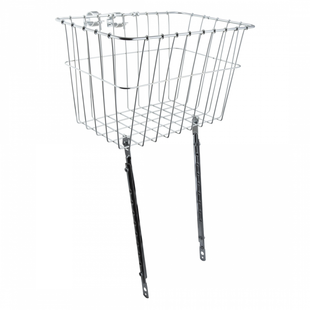 Wald 1352 Front Basket with Adjustable Legs Silver