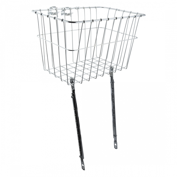 Wald 1352 Front Basket with Adjustable Legs Silver