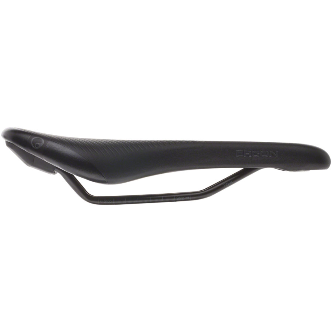 Ergon SM Pro Men's Medium/Large Stealth MTB Saddle Narrow with Indent Black