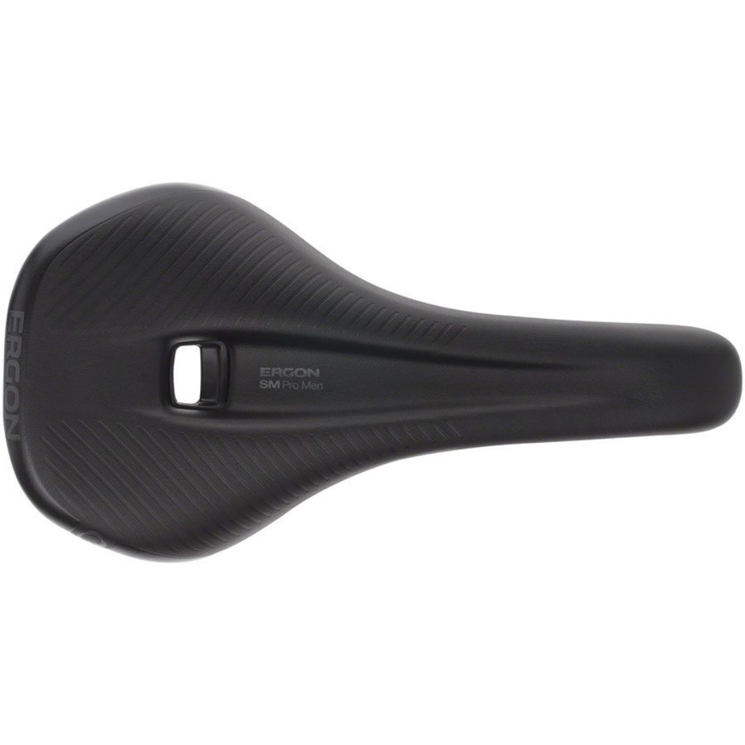 Ergon SM Pro Men's Medium/Large Stealth MTB Saddle Narrow with Indent Black