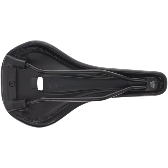 Ergon SM Pro Men's Medium/Large Stealth MTB Saddle Narrow with Indent Black