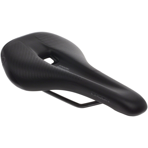 Ergon SM-PRO Men's Stealth MTB Saddle Narrow w/Indent S/M Black