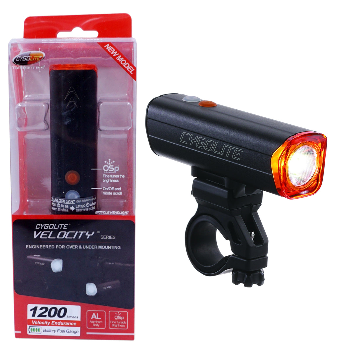 Cygolite Velocity Endurance 1200 Lumens Headlight | The Bikesmiths