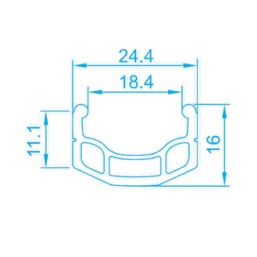 Alex DM18 26-inch 10x135 Quick Release Rear Freewheel Type Wheel for Mountain bike
