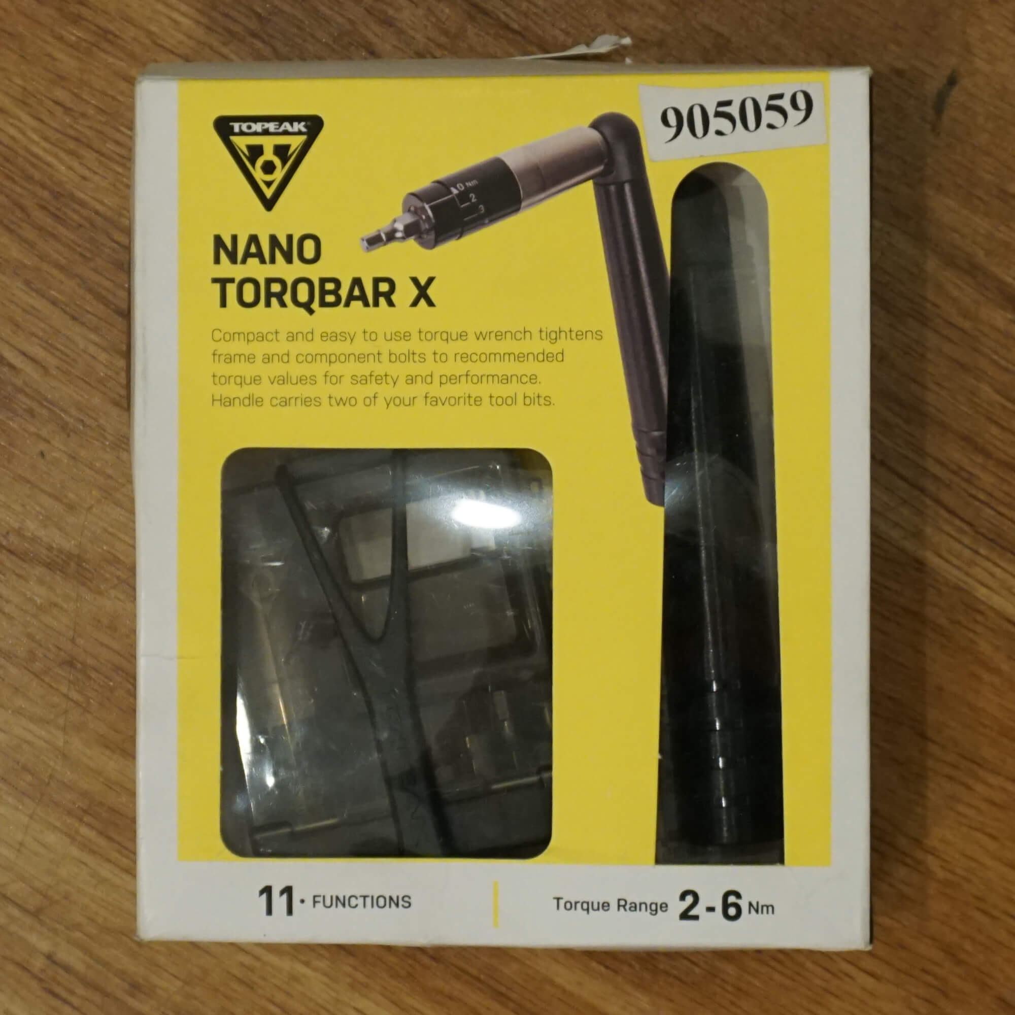 Open Box Topeak TT2576 Nano Torqbar-X Torque Wrench 2Nm-6Nm