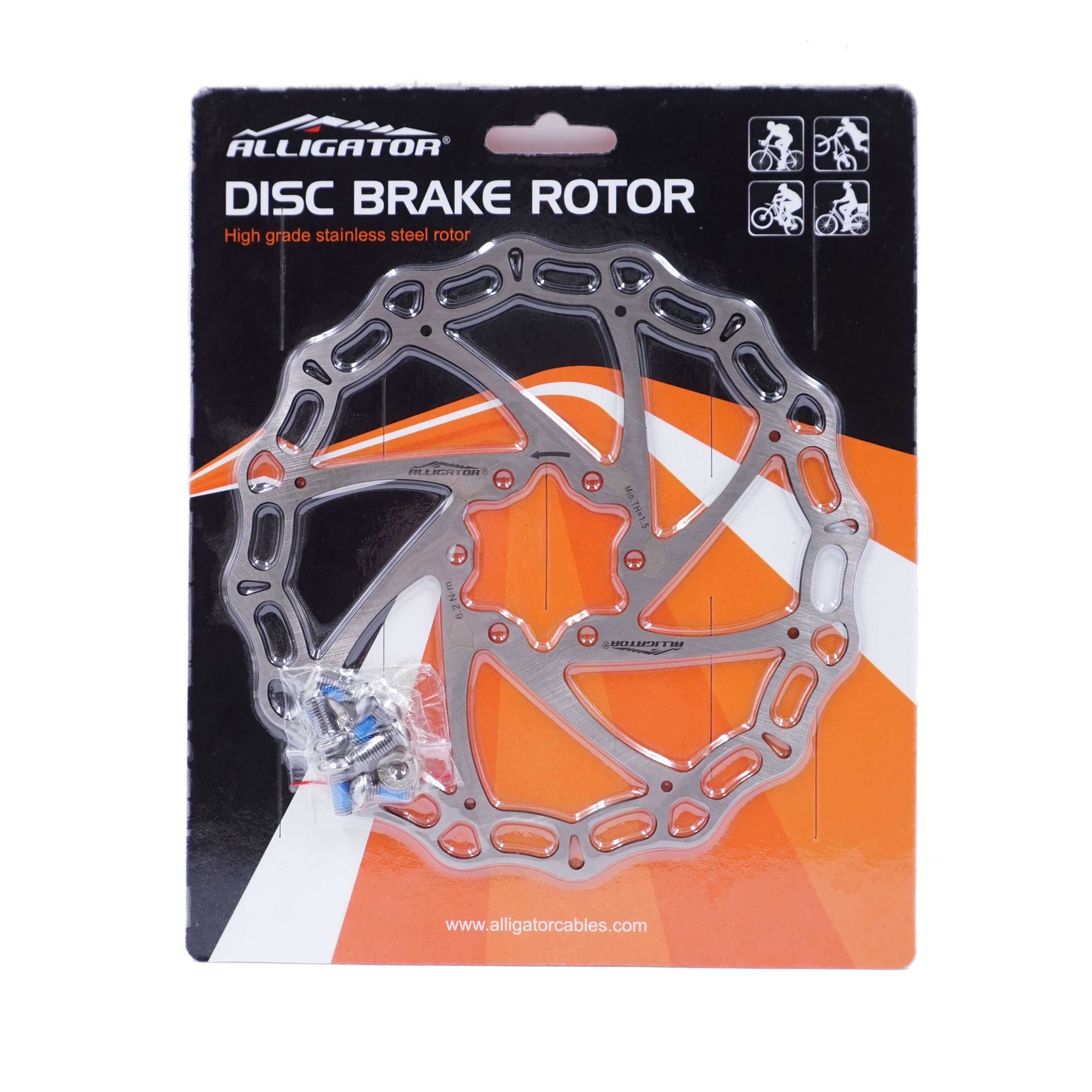 Alligator Crown Disc Brake Rotor 6-bolt