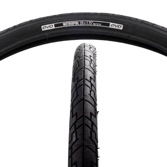 EVO Metropol 26x1.75 Commuter Black Tire