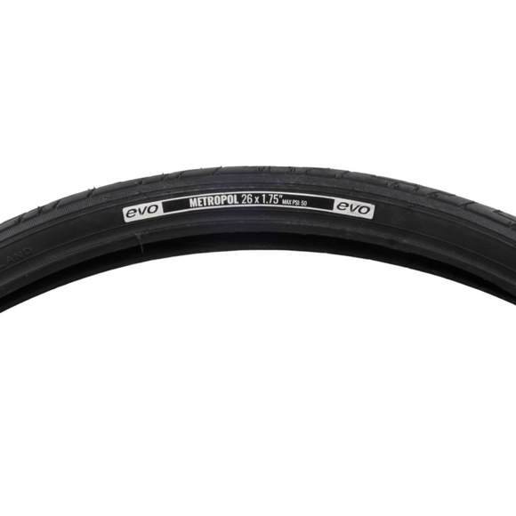 EVO Metropol 26x1.75 Commuter Black Tire