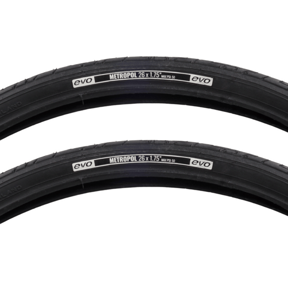 EVO Metropol 26x1.75 Commuter Black Tire