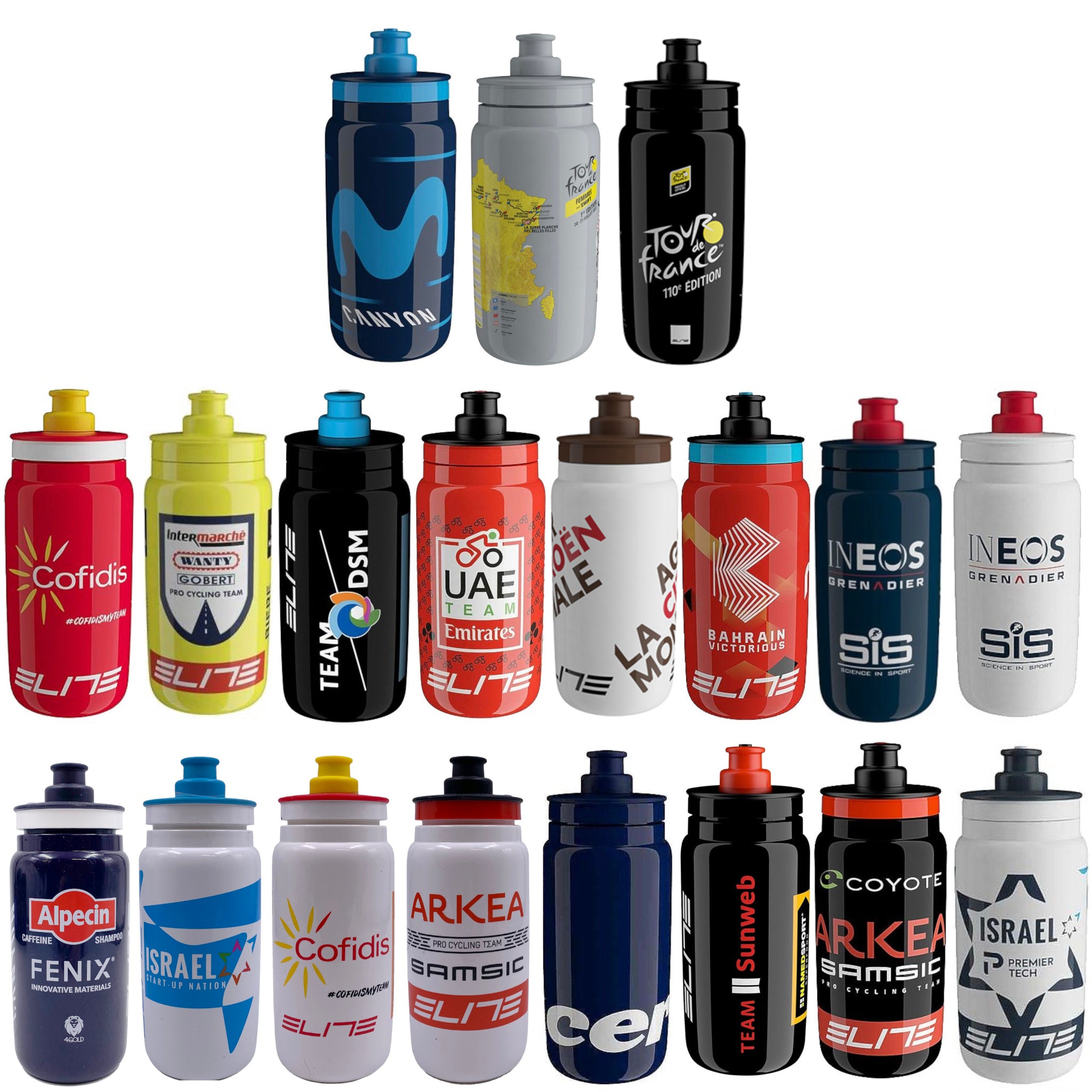 Elite Fly Pro Team 550ml BPA-free Bio Water Bottle - The Bikesmiths