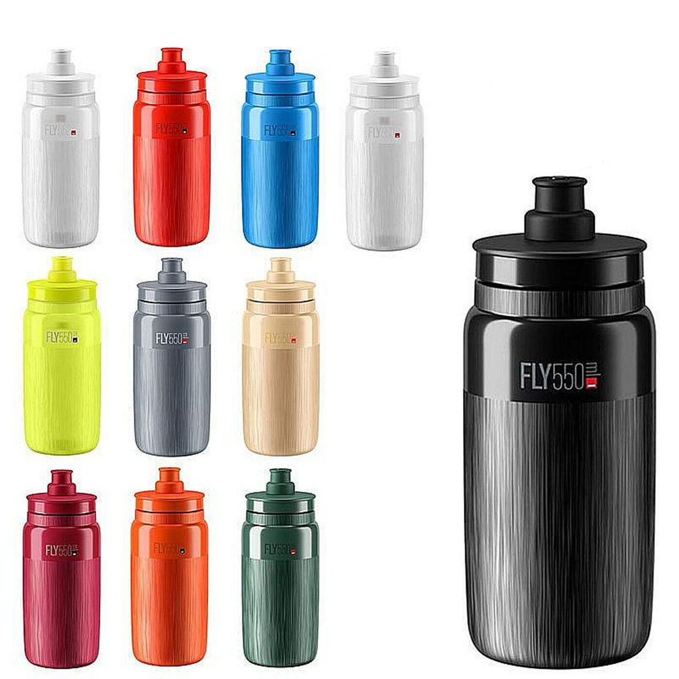Elite Fly SRL 550ml BPA-free Bio Water Bottle-Textured - The Bikesmiths