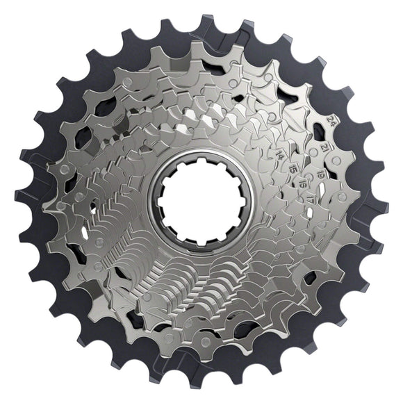SRAM Force AXS XG-1270 Cassette - 12-Speed, Silver, For XDR Driver Body, D1