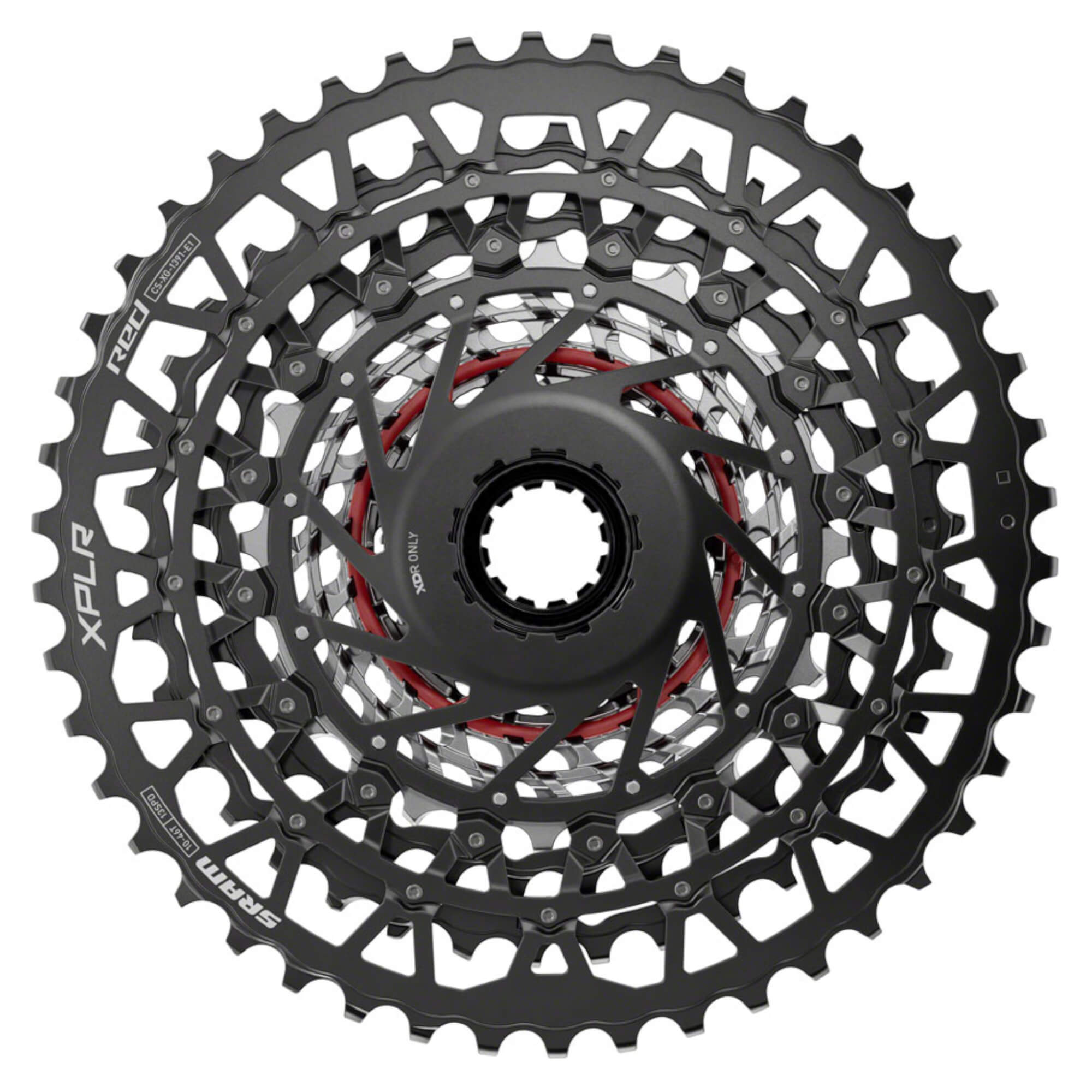 SRAM RED XPLR XG-1391 Cassette - 13-Speed, 10-46t, For XDR Driver