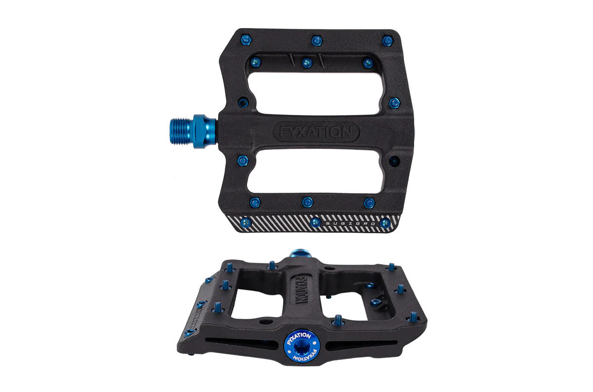 Buy black-blue Fyxation Mesa MP Subzero Sealed Nylon Platform Pedals