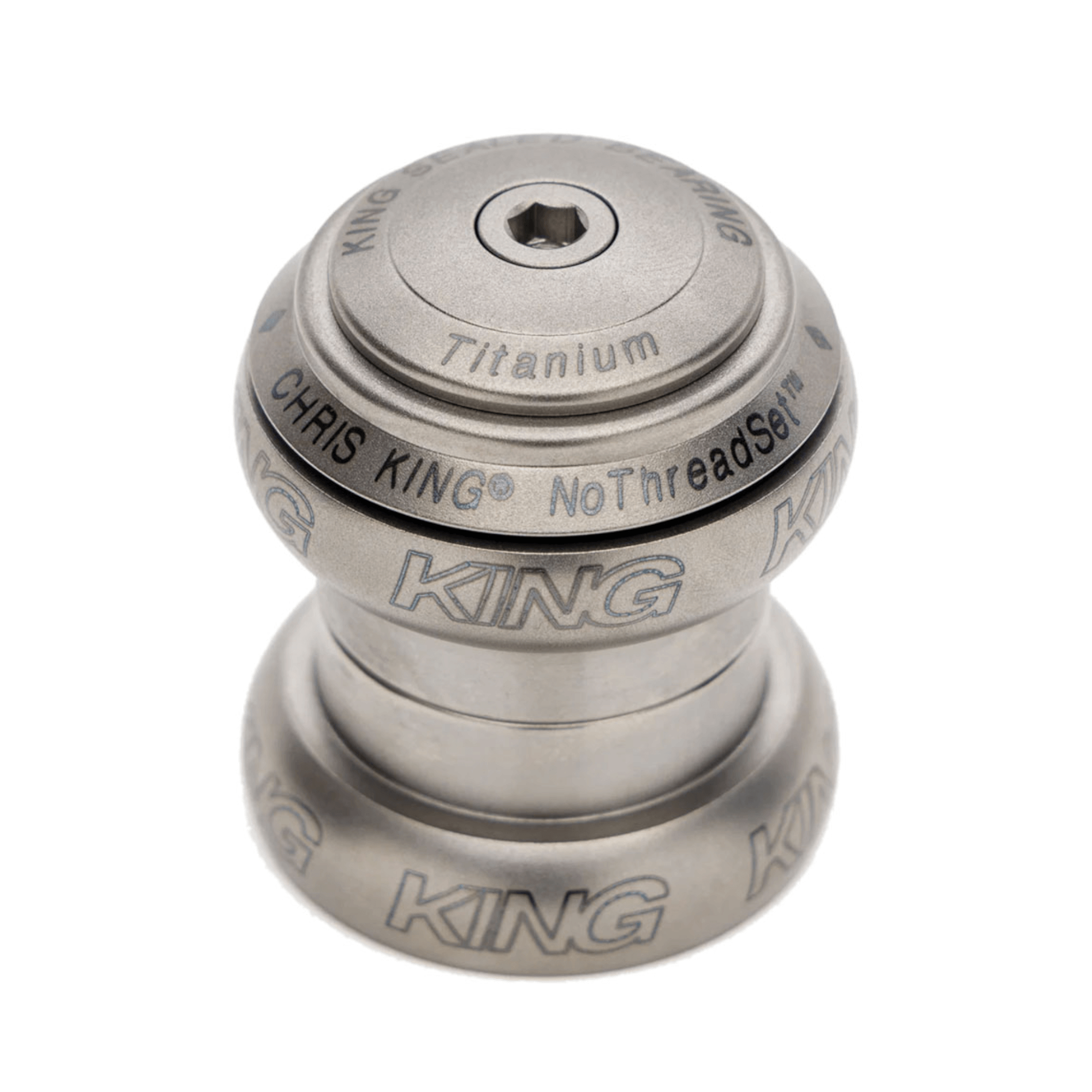 Chris King NoThreadSet Titanium Headset - 1-1/8 EC34 Upper / EC34 Lower Titanium