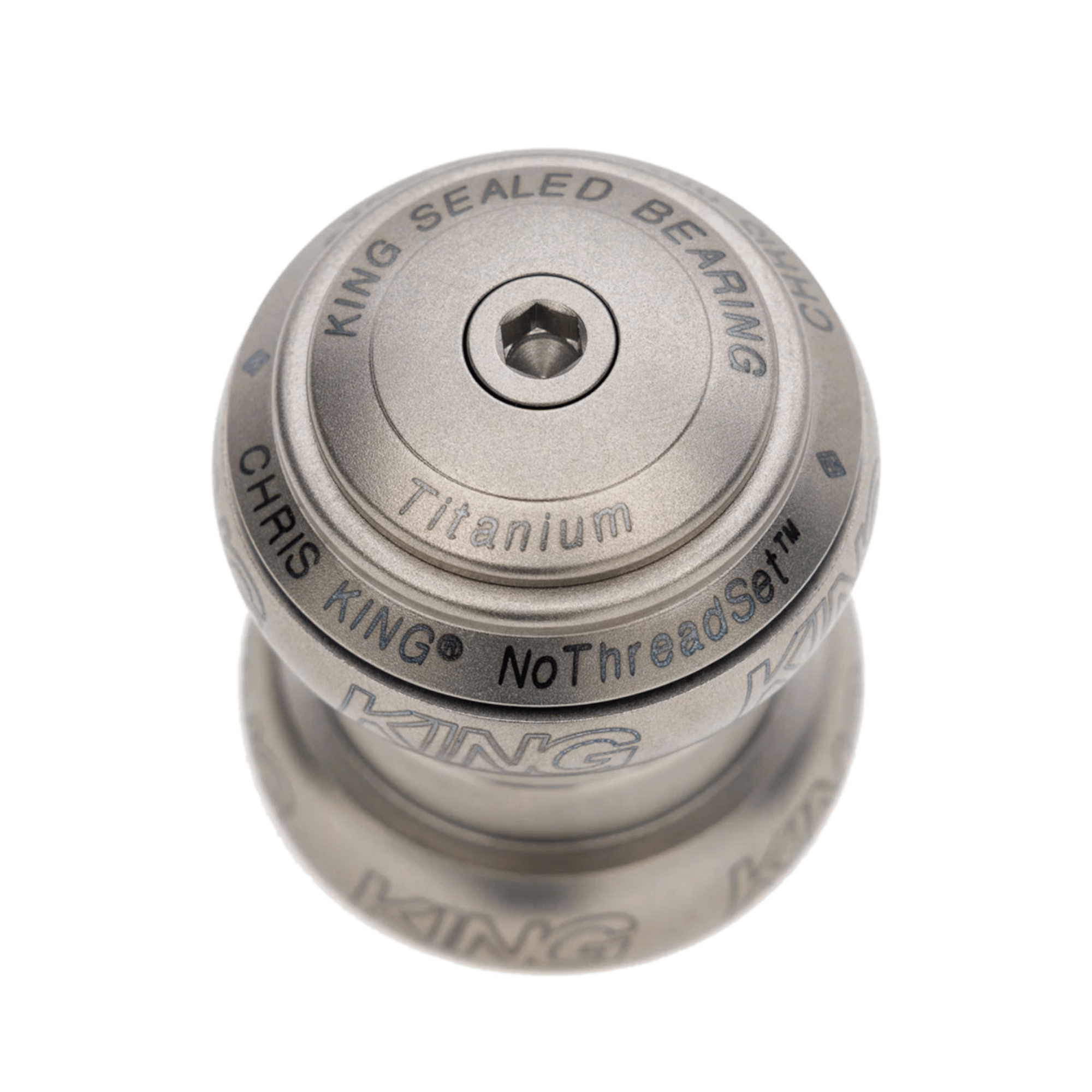 Chris King NoThreadSet Titanium Headset - 1-1/8 EC34 Upper / EC34 Lower Titanium
