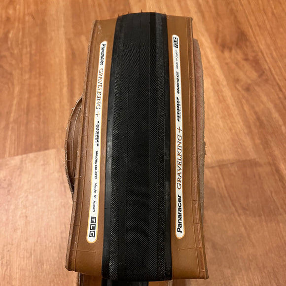 Panaracer GravelKing SLICK+ PROTITE 700c Tire 700x38 Brownwall DEMO TIRE - The Bikesmiths