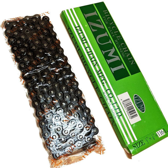 Izumi #11 Easy Running Single Speed Black w Silver Chain 1/2x1/8" Single Speed