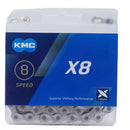 KMC X8 8-Speed Bike Chain Silver 116 Links-3