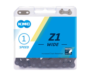 KMC Z1 Wide EPT Anti Rust Chain Single Speed 112 Links - The Bikesmiths