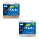 KMC X11SL 11-Speed Waxed Chain 118L-1