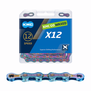 KMC X12 12-Speed Waxed Chain 126L - The Bikesmiths
