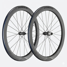 TOKEN Konax Pro Disc 700c Convertible 9x100 10x135 QR or 12x100 12x142 TA XDR 52mm Carbon Centerlock Wheelset