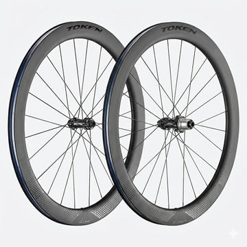 TOKEN Konax Pro Disc 700c QR or 12x100 12x142 TA XDR 52mm Carbon Centerlock Gravel Wheelset TOKEN