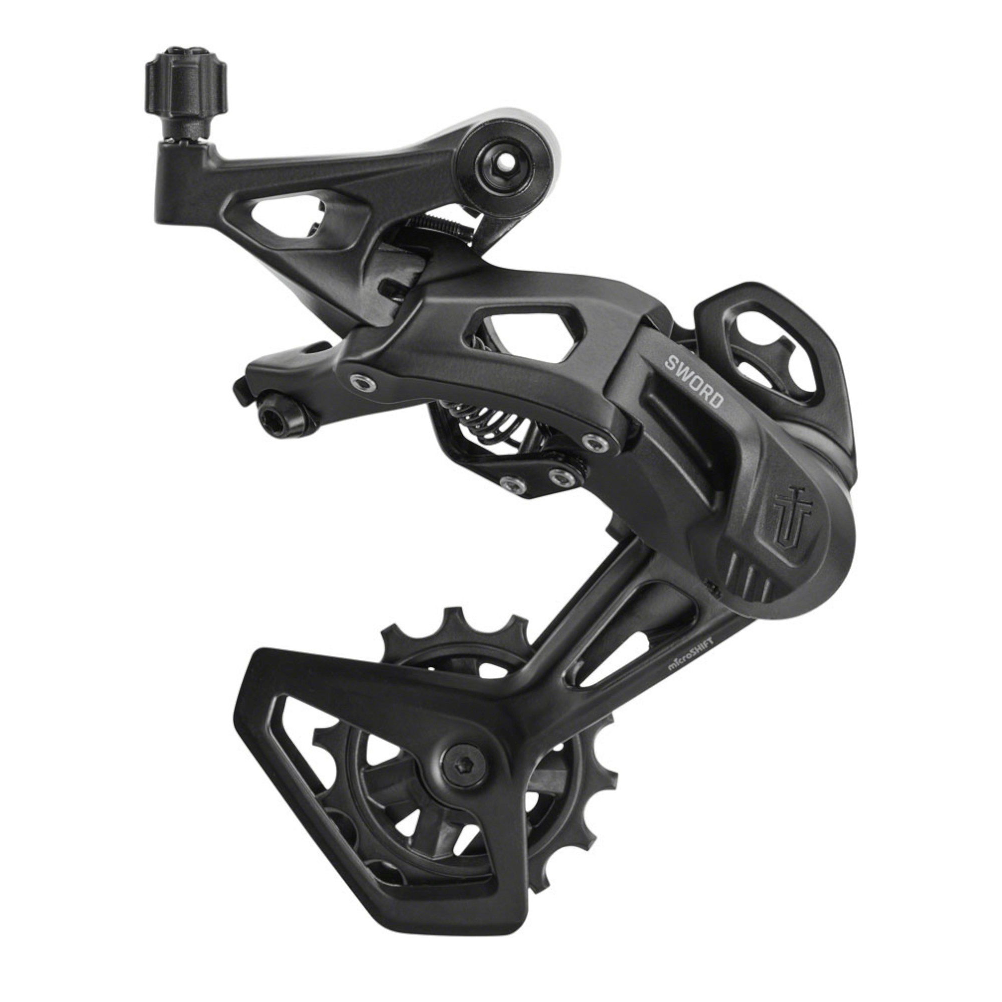 microSHIFT Sword Black 1x9-Speed Groupset - Includes Brake/Shifters Rear Derailleur Medium Cage 11-42t Cassette