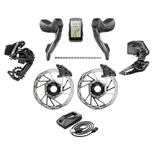 SRAM Force eTap AXS Road Groupset - 2x12-Speed HRD Shift/Brake Levers FM Calipers Rotors Chain F/R Derailleurs Hammerhead Karoo E1