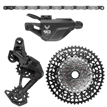 SRAM Eagle 70 T-Type Groupset w/ Eagle 90 Trigger Shifter - 10-52t XD 12-Speed Cassette Rear Derailleur Chain - The Bikesmiths