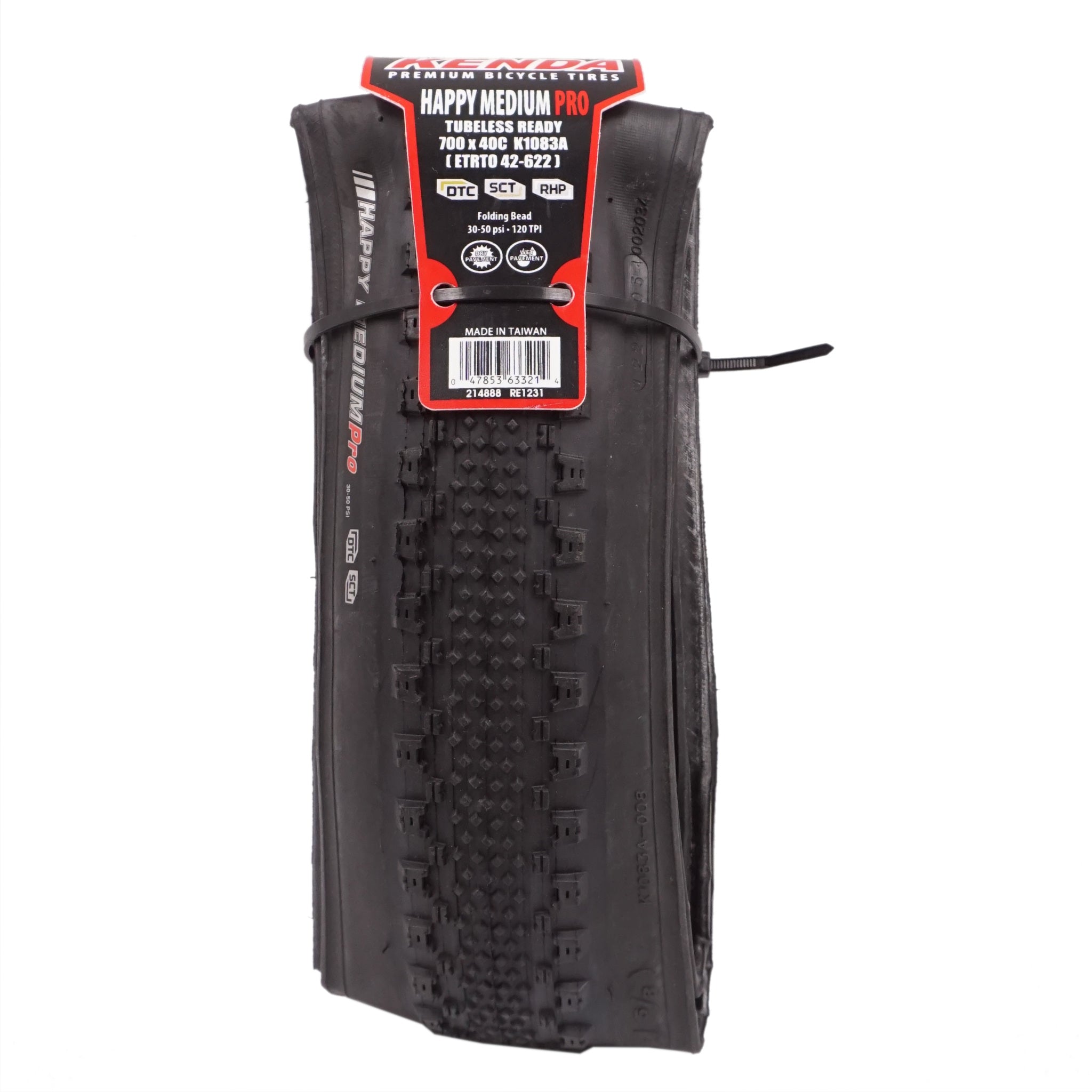 Kenda K1083A Happy Medium Pro 700c DTC KSCT Tubeless Ready Folding Tire