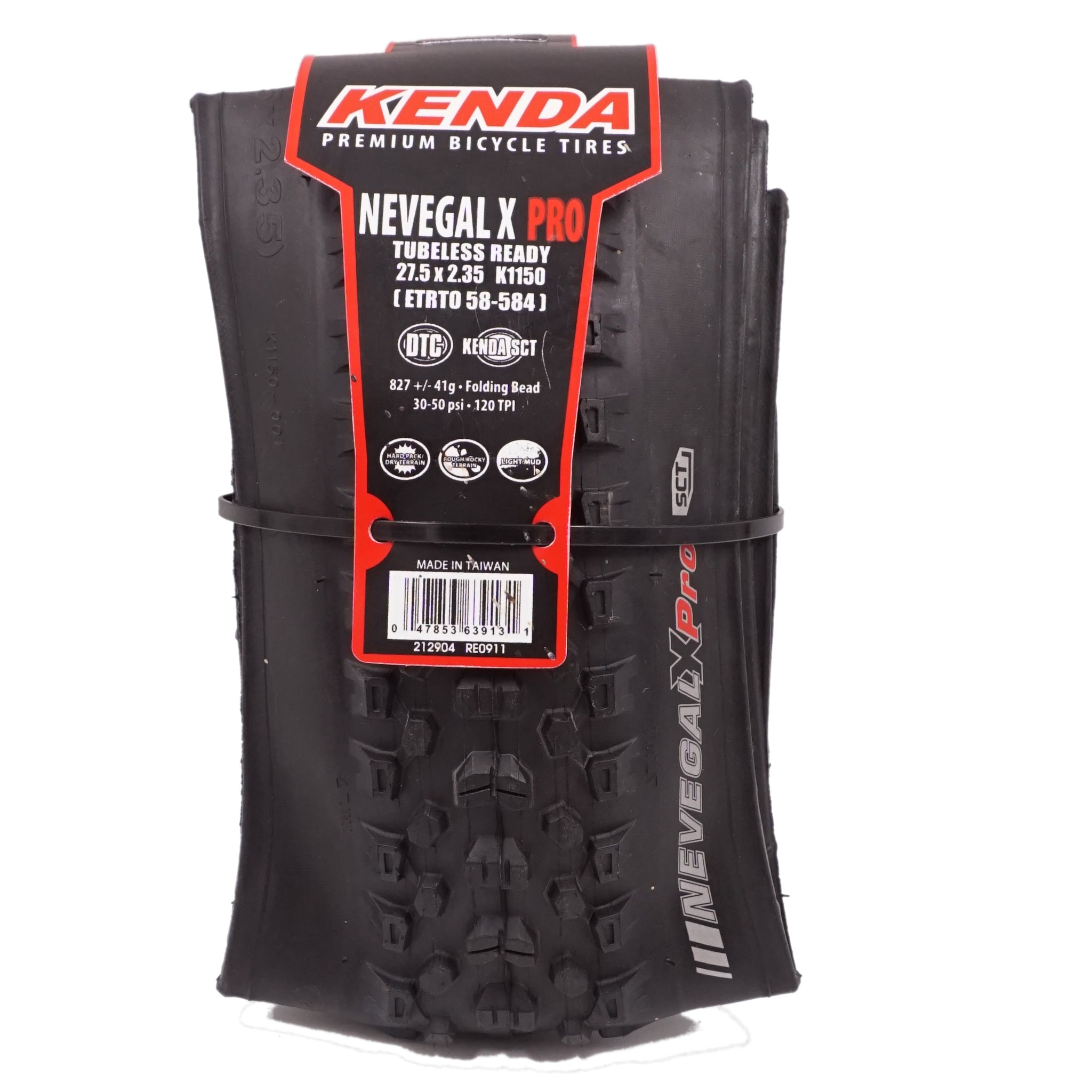 Kenda K1150 Nevegal X Pro 27.5 inch DTC SCT Tubeless Tire Single 27.5x2.10