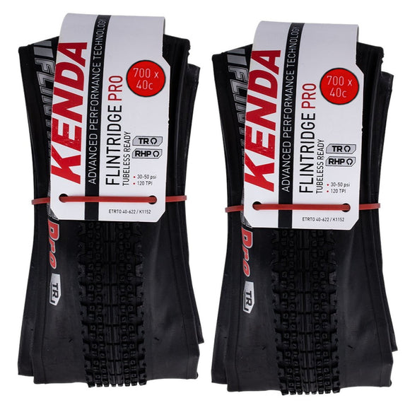 Kenda K1152 Flintridge PRO TR RHP 700c Tubeless Ready Folding Tire - The Bikesmiths