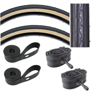 Kenda K40 26x1-3/8 Bike Tire Tube & Strip Kit ISO 37-590