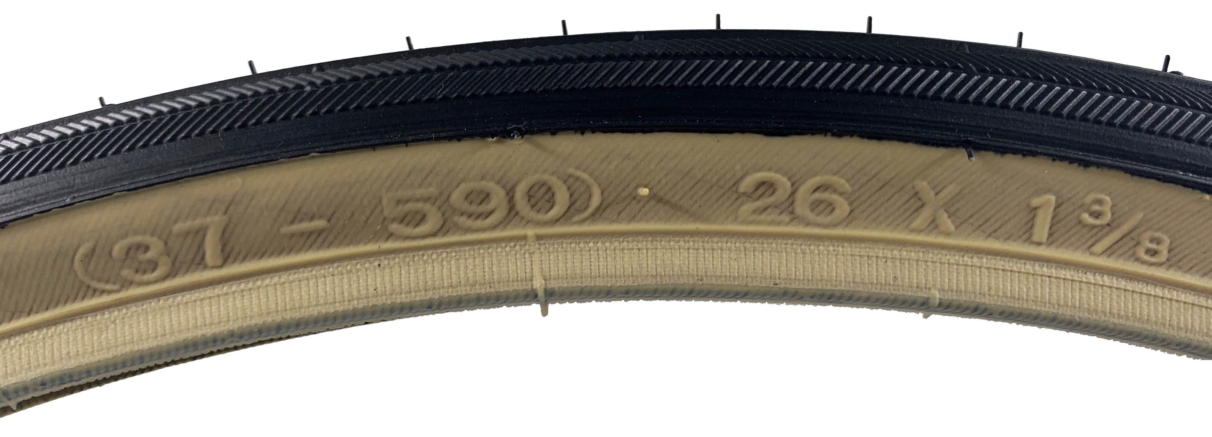 K SHIELD パンク防止クリンチャータイヤ 26×1 3/8(×2) Kenda K40 26x1-3/8 37-590 ISO Tire | The Bikesmiths