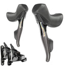 SRAM Force AXS HRD eTap Shift/Brake Lever and Hydraulic Disc Brake Caliper - Flat Mount, 20mm Offset, Iridescent Gray/Blk, D2-1