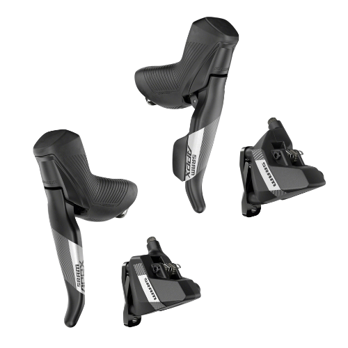 SRAM Apex Shift/Brake Lever and Hydraulic Disc Brake Caliper - 1x12-Speed DoubleTap Set Flat Mount 20mm Offset