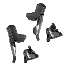 SRAM Apex Shift/Brake Lever and Hydraulic Disc Brake Caliper - 1x12-Speed DoubleTap Set Flat Mount 20mm Offset