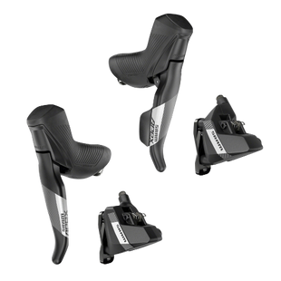 SRAM Apex Shift/Brake Lever and Hydraulic Disc Brake Caliper - 1x12-Speed DoubleTap Set Flat Mount 20mm Offset