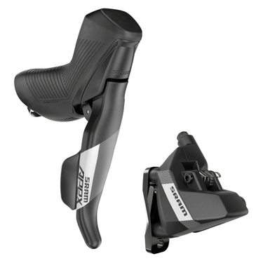 SRAM Apex Shift/Brake Lever and Hydraulic Disc Brake Caliper - Right/Rear 12-Speed DoubleTap Flat Mount 20mm Offset Black D1 - The Bikesmiths