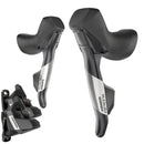 SRAM Apex AXS eTap Shift/Brake Lever and Hydraulic Disc Brake Caliper - 12-Speed, Flat Mount, 20mm Offset, Black, D1-1