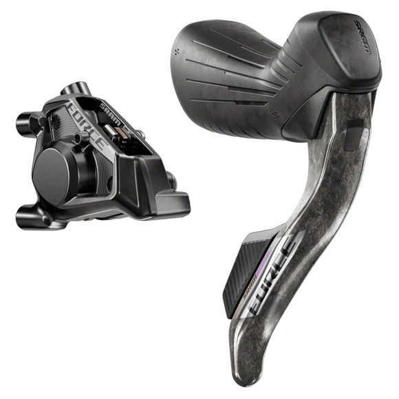 SRAM Force eTap AXS HRD Shift/Brake Lever and Hydraulic Disc Caliper - Flat Mount 20mm Offset Black E1