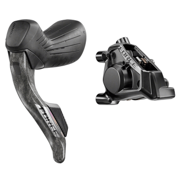 SRAM Force eTap AXS HRD Shift/Brake Lever and Hydraulic Disc Caliper - Flat Mount 20mm Offset Black E1 - The Bikesmiths